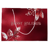 スノーイレッド離れズクリスマスホリデー抱き枕 ラージペーパーバッグ (裏面)