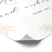 スノーインラブアドバイス&ウィッシュズウィンターブライダルシャワー ポスター (角)