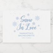 スノーインラブウィンターバチェロレッテシャンパン スパークリングワインラベル (シングルラベル)