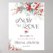 スノーインラブウィンターフローラブライダルシャワーへようこそ ポスター (正面)