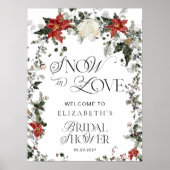 スノーインラブウィンターブライダルシャワーへようこそ ポスター (正面)