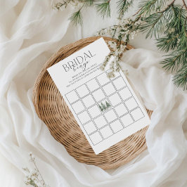 スノーインラブウィンターブライダルシャワービンゴゲーム