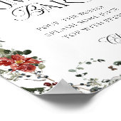 スノーインラブウィンターブライダルシャワーミモサバー ポスター (角)