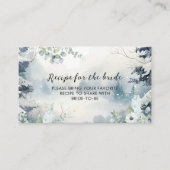 スノーインラブウィンターブライダルシャワー共有Aレシピ エンクロージャーカード (正面)