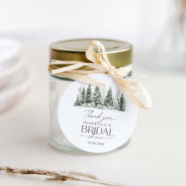 スノーインラブウィンターブライダルシャワー フェイバータグ