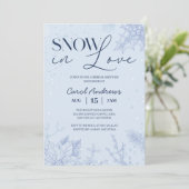 スノーインラブウィンターブルーウィンターブライダルシャワー 招待状 (スタンド正面)