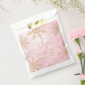 スノーインラブウィンターワンダーランドブライダルシャワー フェイバーバッグ (封をした状態)