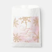 スノーインラブウィンターワンダーランドブライダルシャワー フェイバーバッグ (正面)