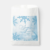 スノーインラブウィンターワンダーランドブライダルシャワー フェイバーバッグ (正面)