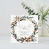 スノーインラブウィンターワンダーランドブライダルシャワー 招待状 (スタンド正面)