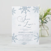 スノーインラブウィンターワンダーランドブライダルシャワー 招待状 (スタンド正面)