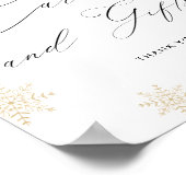 スノーインラブカード&ウィズウィンターブライダルシャワー ポスター (角)