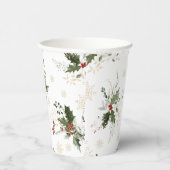 スノーインラブクリスマスブライダルシャワー 紙コップ (右)