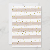 スノーインラブクリーミーな白いフローラカップルのシャワー 招待状 (裏面)