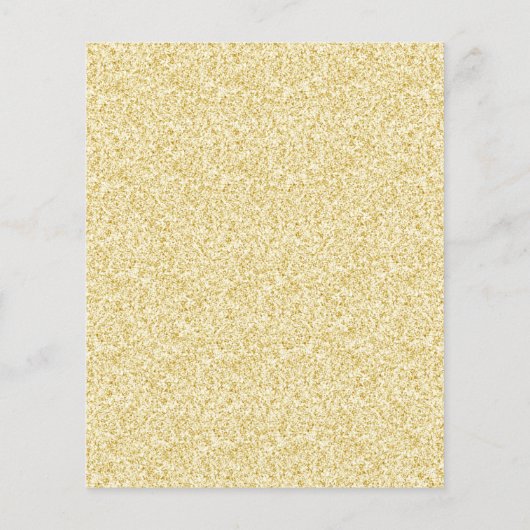 スノーインラブスノーフレーク金ゴールドブライダルシャワー招待状 (裏面)