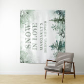 スノーインラブブライダルシャワーへようこそ タペストリー (インサイチュ)