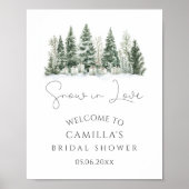 スノーインラブブライダルシャワーへようこそ ポスター (正面)