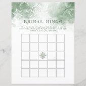 スノーインラブブライダルシャワービンゴゲーム (正面)
