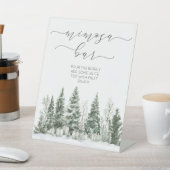 スノーインラブブライダルシャワーミモザバー 台座サイン (インサイチュ)