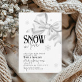 スノーインラブボウブライダルシャワースノーフレーク冬 招待状