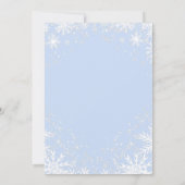 スノーインラブ結婚式招待状ウィンターウェディング 招待状 (裏面)