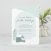 スノーイヴィレッジホリデイ引っ越し祝いパーティーパーティー 招待状 (スタンド正面)