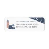 スノーイヴィレッジ差出人住所ラベル ラベル (正面)