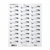 スノーイヴィレッジ差出人住所ラベル ラベル (フルシート)