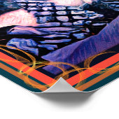 スノーイーグルフルムーン ポスター (角)