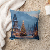 スノーイーブ・イン・ザ・スクエア - クッション (ブランケット)