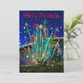 スノーイ威厳のあるアゲーブオンフラットホリデーカード シーズンカード (スタンド正面)