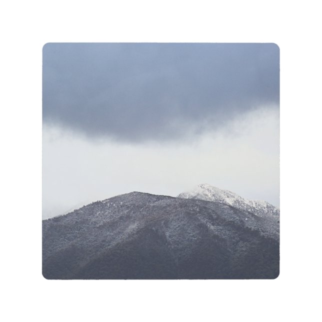 スノーイ山ボコン メタルプリント (正面)