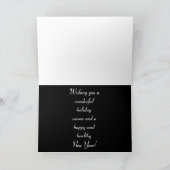 スノーイ素朴カントリーサイドバーンタイポグラフィカスタム シーズンカード (内部)