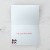 スノーイ雪だるまホリデイ カード (内部)