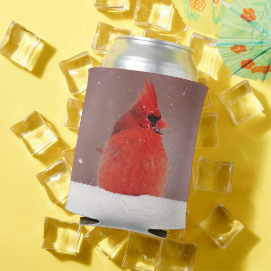 スノーイ（鳥）ショウジョウコウカンチョウレッドバードコージークーラーボックス 缶クーラー (インサイチュ 夏)