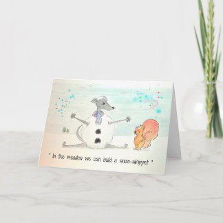 スノーウィペットのクリスマスカード シーズンカード