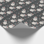 スノーウィペンギンホリデーラッピング紙 ラッピングペーパー (角)