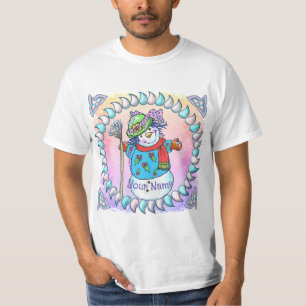 スノーウィレディ雪だるまTシャツ Tシャツ