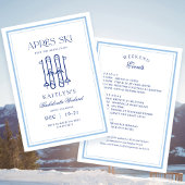 スノーウィンターアプリスキーバチェロレッテ週末 招待状