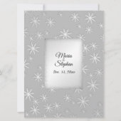 スノーウィンターウェディング招待状 招待状 (裏面)