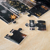 スノーウィンターシティスケープJPGシティスケープレジデンスコム ジグソーパズル (側面)