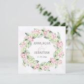 *~*スノーウィンターベリーAR12 QR RSVP Boho 結婚's 招待状 (スタンド正面)