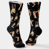 スノーウィーウィンターアニマルズキツネドー&ハレソックス ソックス (傾斜あり)