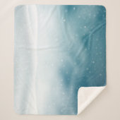 スノーウィーウィンターシーン – コージーノルディックスタイル シェルパブランケット (正面)