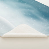 スノーウィーウィンターシーン – コージーノルディックスタイル シェルパブランケット (3/4)