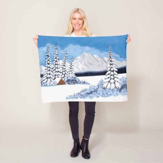 スノーウィーウィンタースモールフリースブランケット フリースブランケット (インサイチュ)