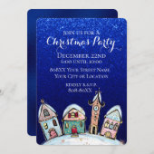スノーウィーウィンターナイトビレッジクリスマスパーティー 招待状 (正面/裏面)