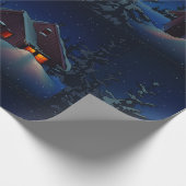 スノーウィーウィンターナイトラッピング紙 ラッピングペーパー (角)