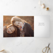 スノーウィーウィンタービレッジフォーフォトコラージュ 三つ折りカード (内部)