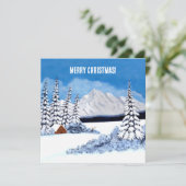 スノーウィーウィンターフラットホリデーカード シーズンカード (スタンド正面)